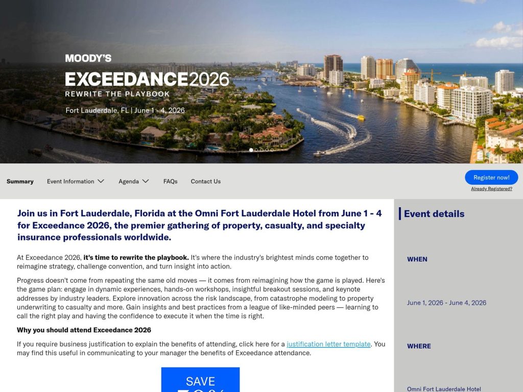 Exceedance 2026 website