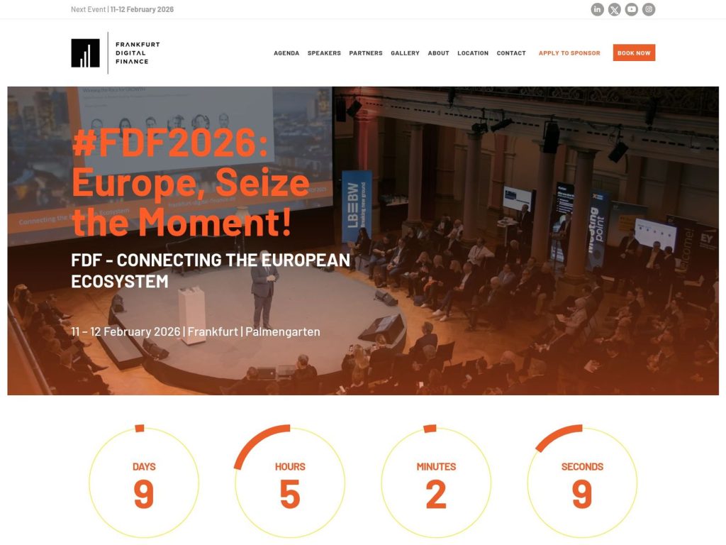 Frankfurt Digital Finance 2027 website