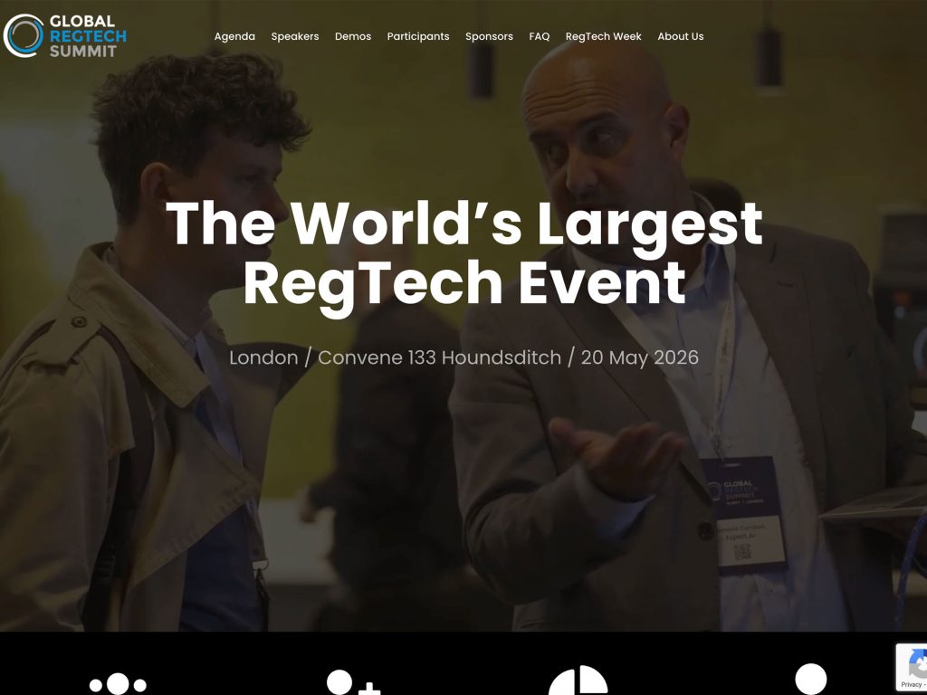 Global RegTech Summit 2026 website