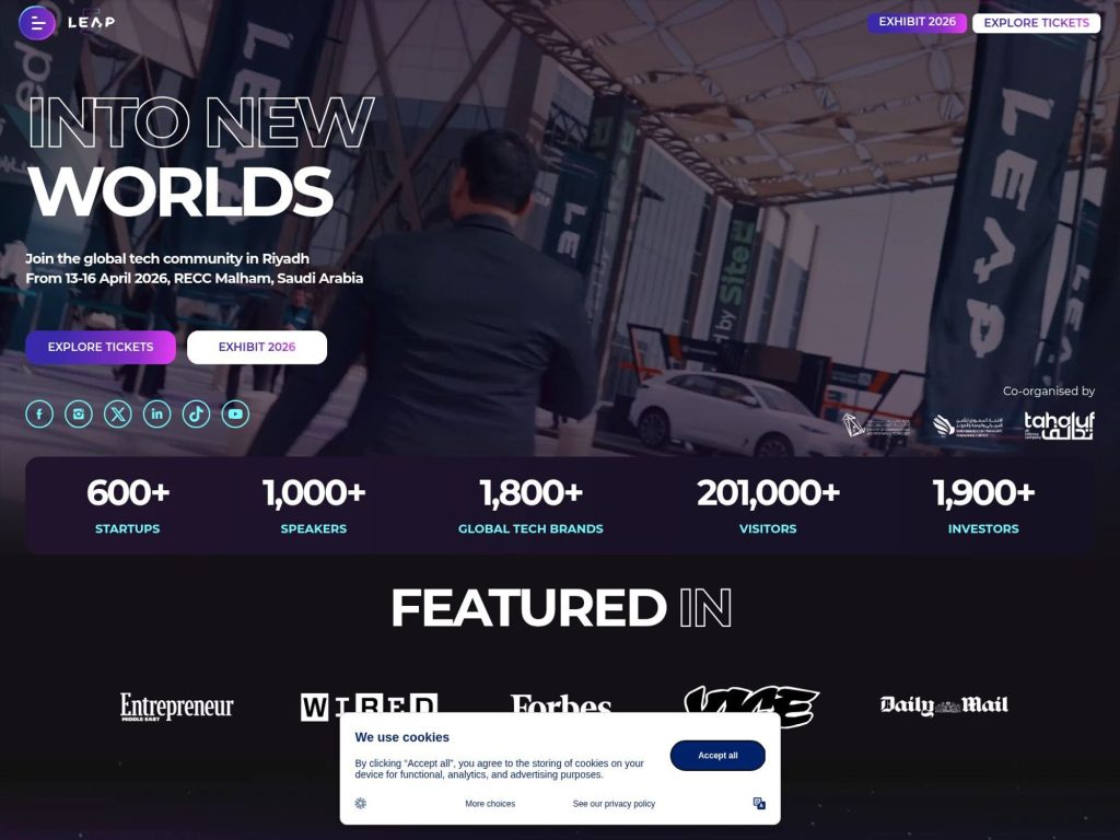 LEAP 2026 Tech Conference website