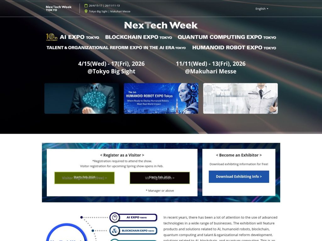 NexTech Week Spring Edition 2026 website