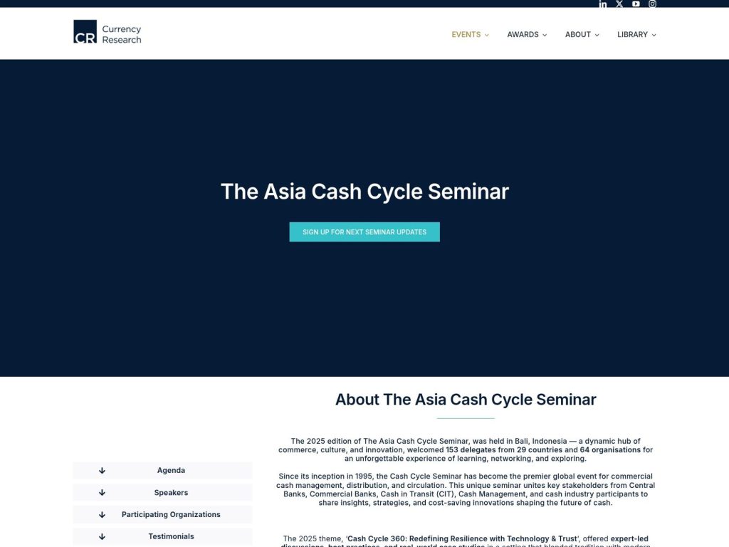 The Asia Cash Cycle Seminar screenshot
