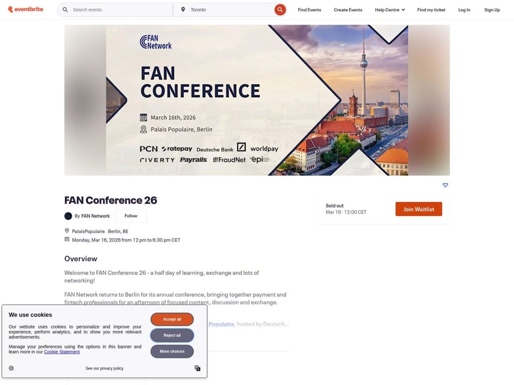 FAN Conference 26 website