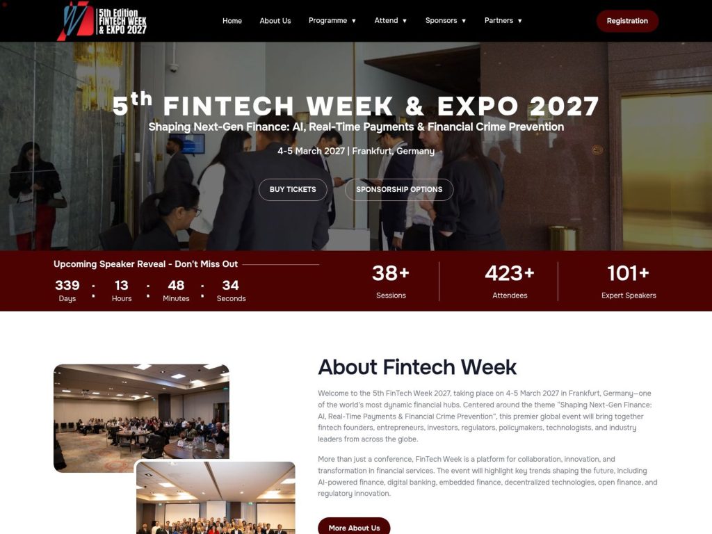 5th Fintech Week & Expo 2027 website