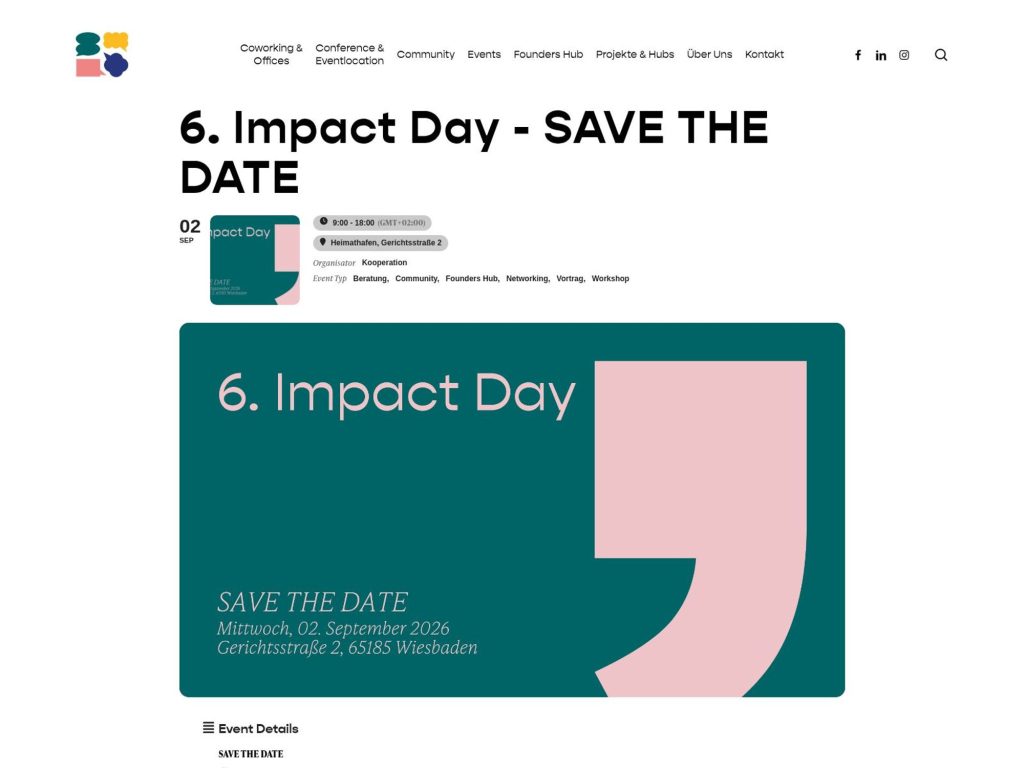 6. Impact Day website