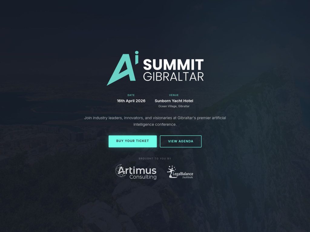 AI Summit Gibraltar website