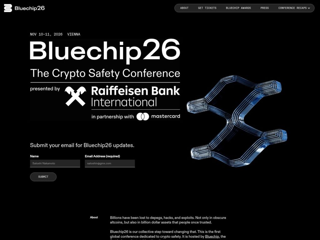 Bluechip26 Conference website