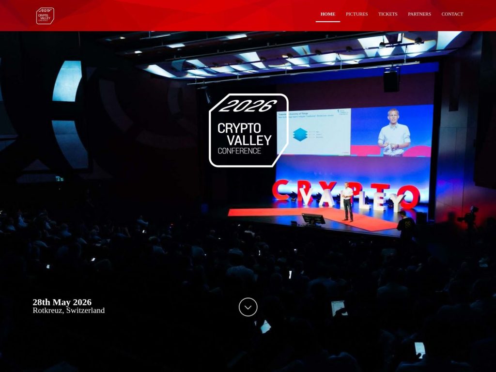 Crypto Valley Conference 2026 website