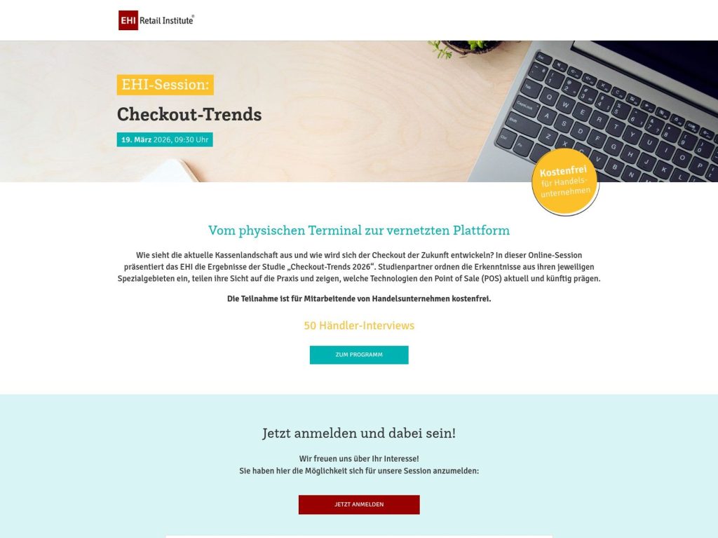 EHI-Session: Checkout-Trends website