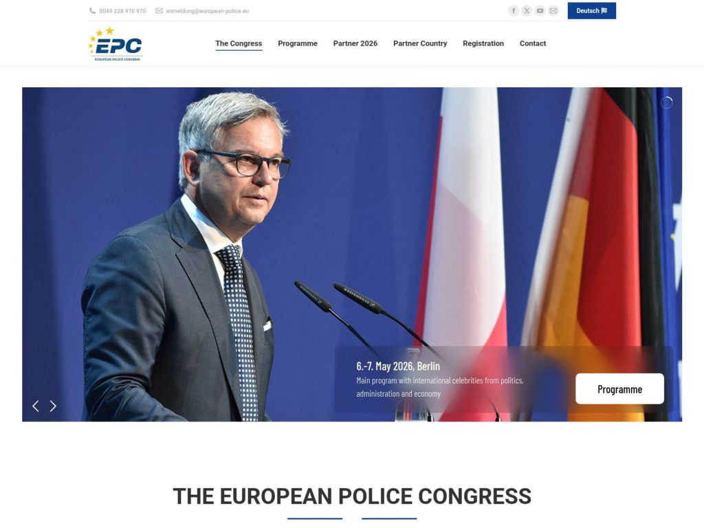 European Police Congress 2026 website