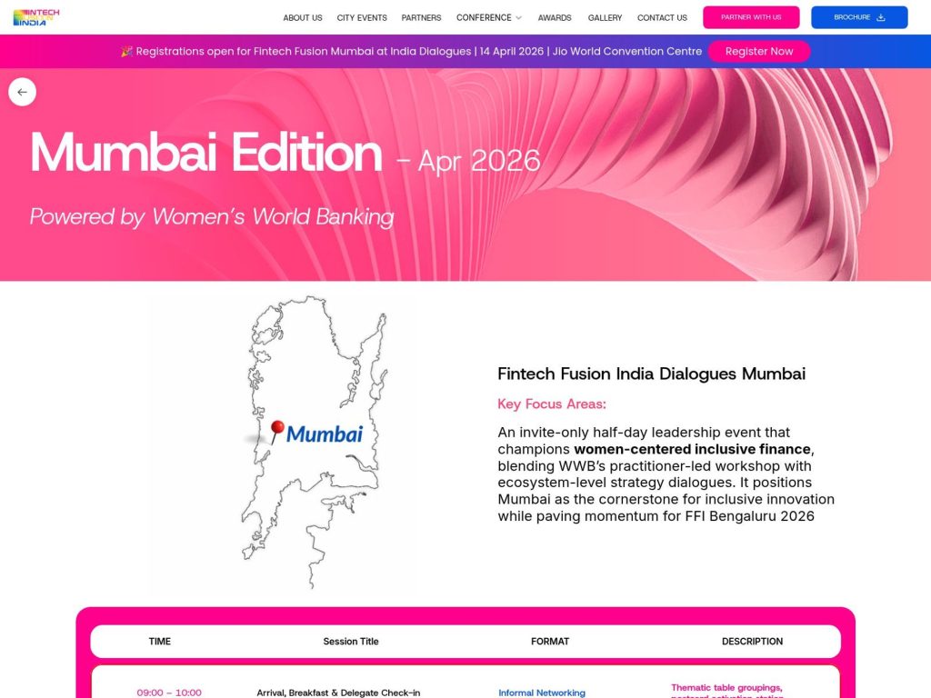 Fintech Fusion India Dialogues Mumbai website
