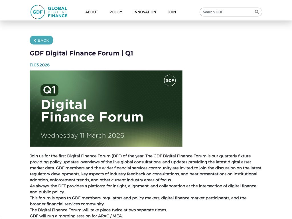 GDF Digital Finance Forum | Q1 | APAC / MEA website