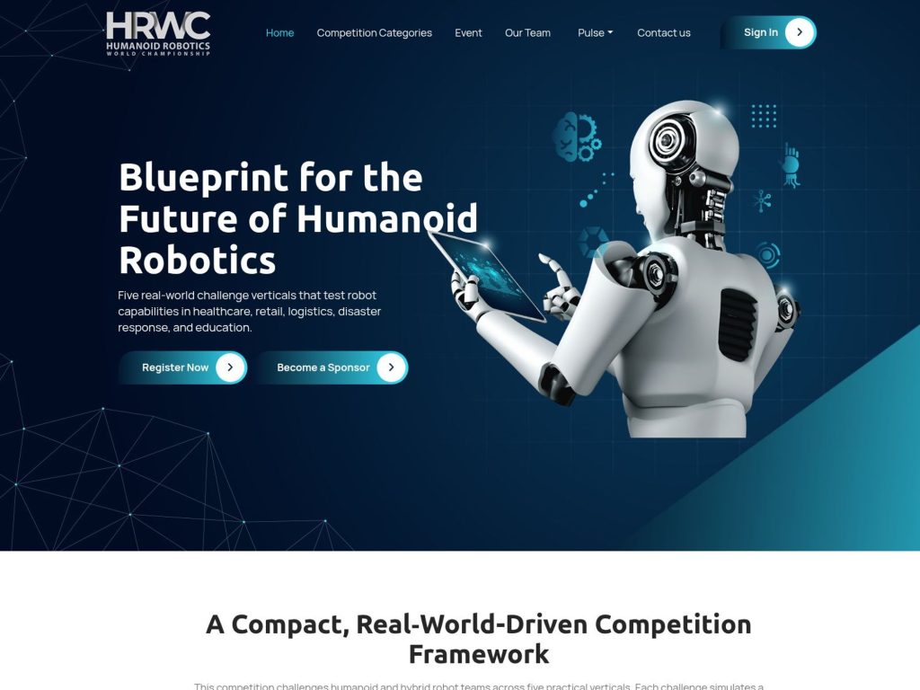 Humanoid Robotics World Championship website