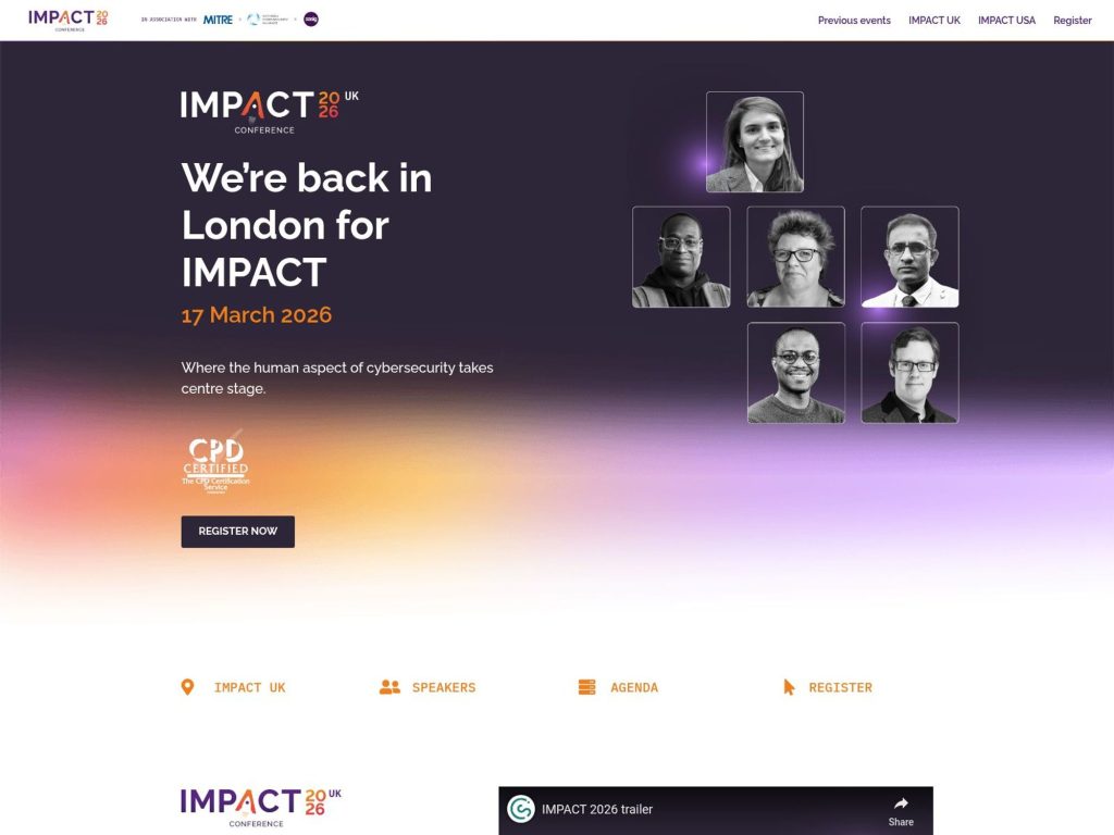 IMPACT 2026 UK website