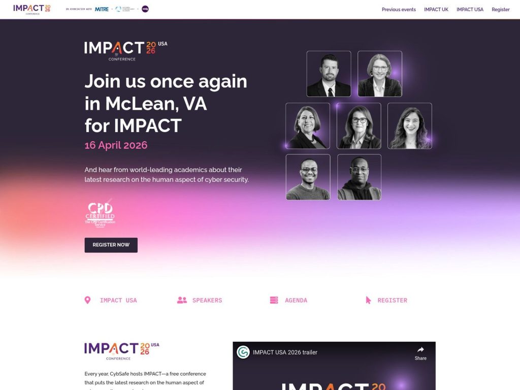 IMPACT 2026 USA website