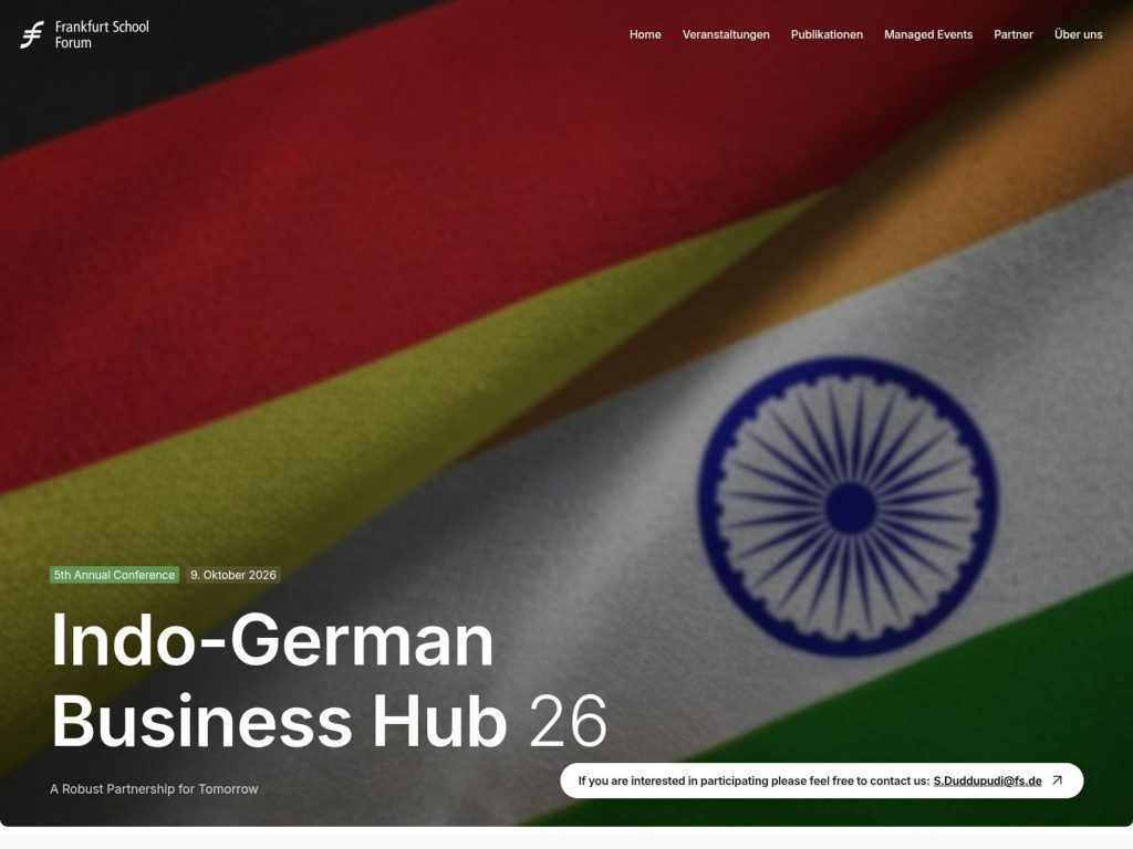 Indo-German Business Hub 26 - Meet the Indo-German Business Community
