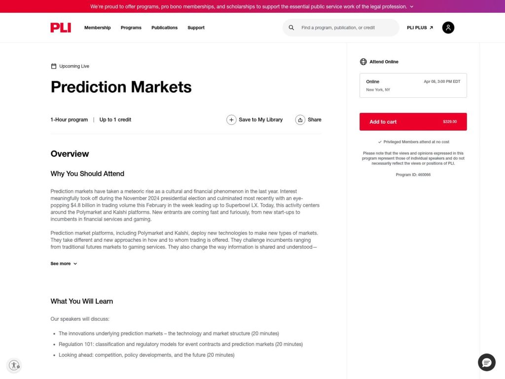 Prediction Markets website