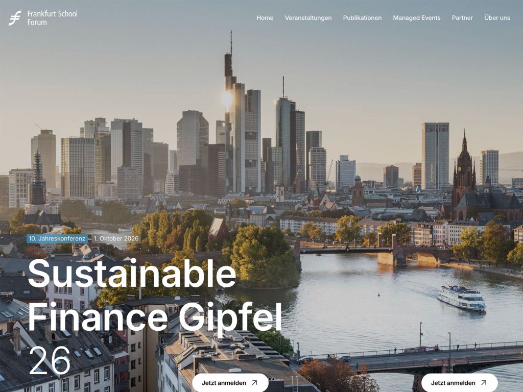 Sustainable Finance Gipfel 26