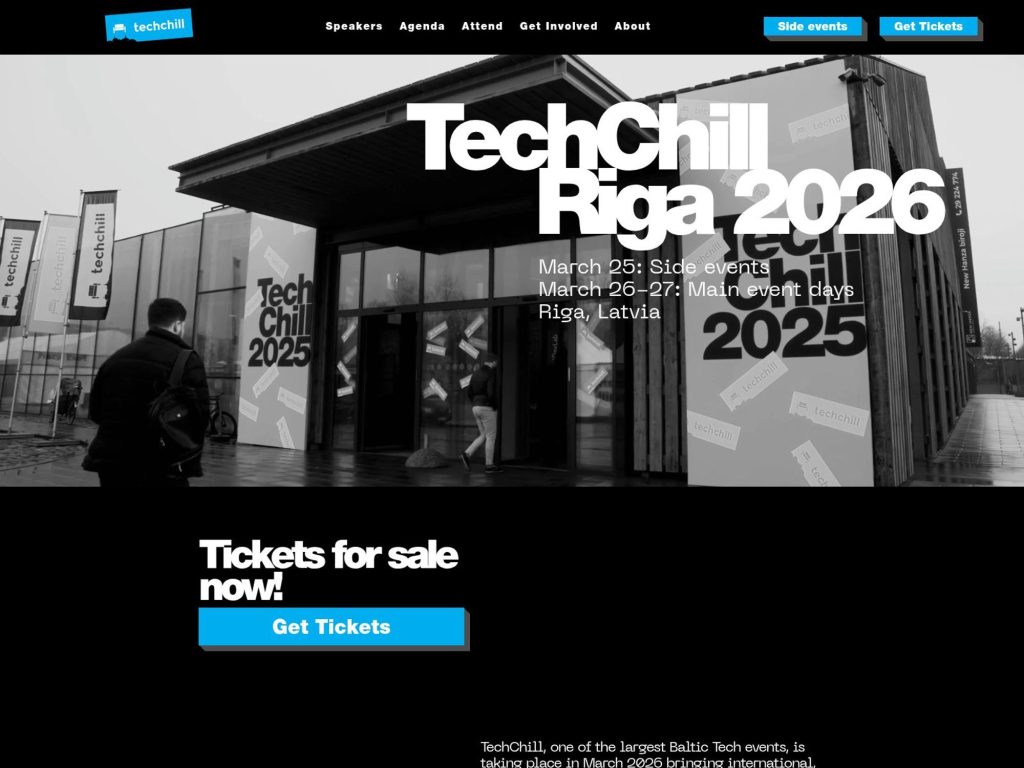 TechChill Riga 2026 website