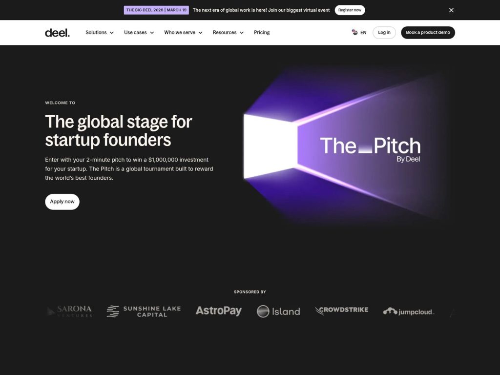 The Pitch by Deel - Singapore website