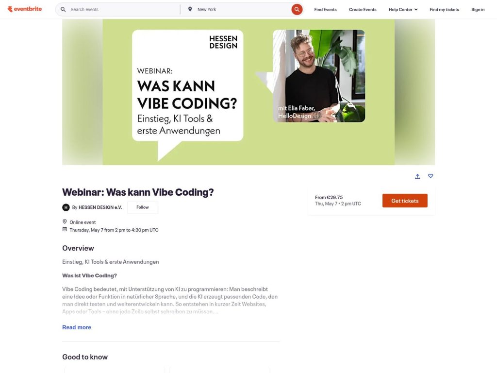 Webinar: Was kann Vibe Coding? website