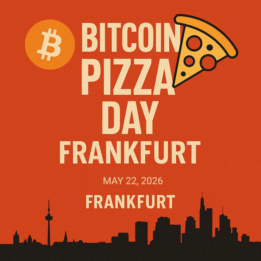 Bitcoin Pizza Day 2026 in Frankfurt website