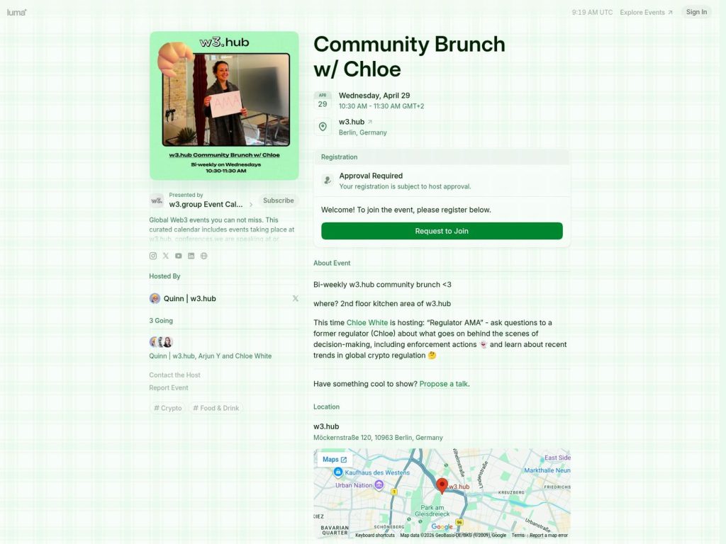 Community Brunch w/ Chloe website