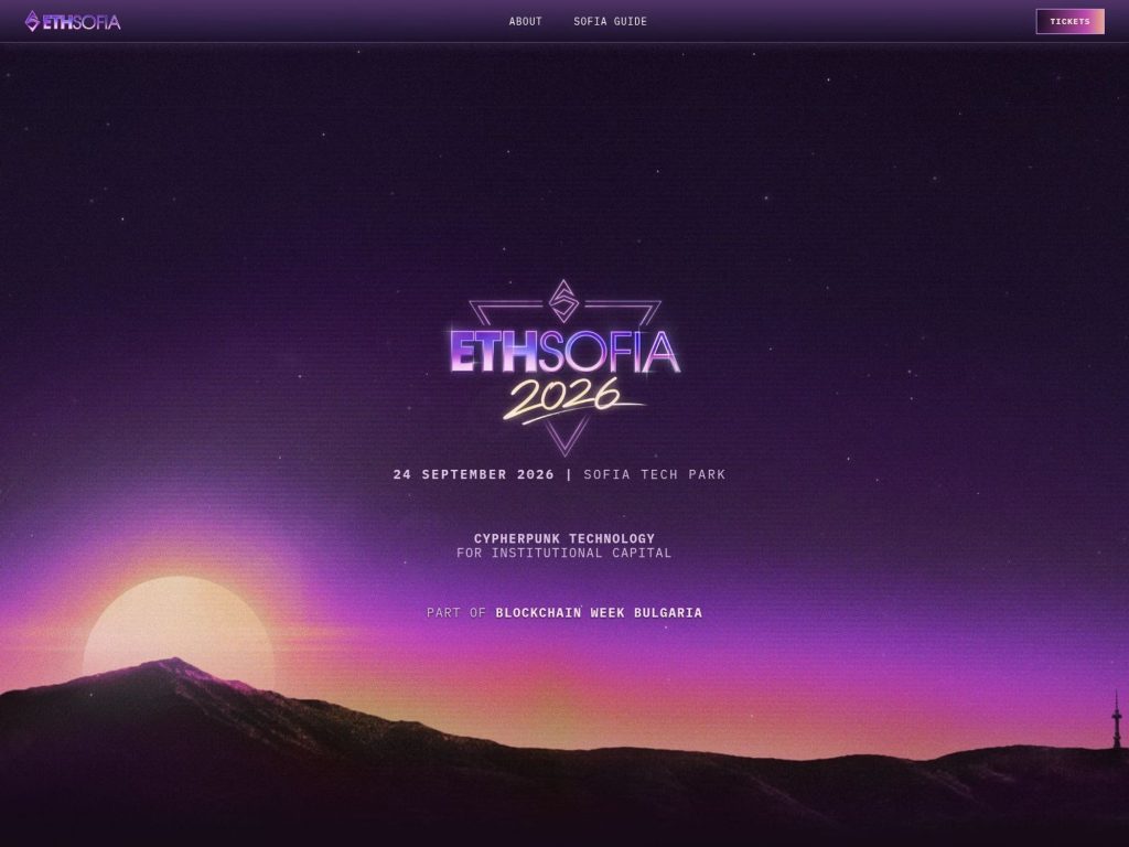 ETHSofia 2026 website