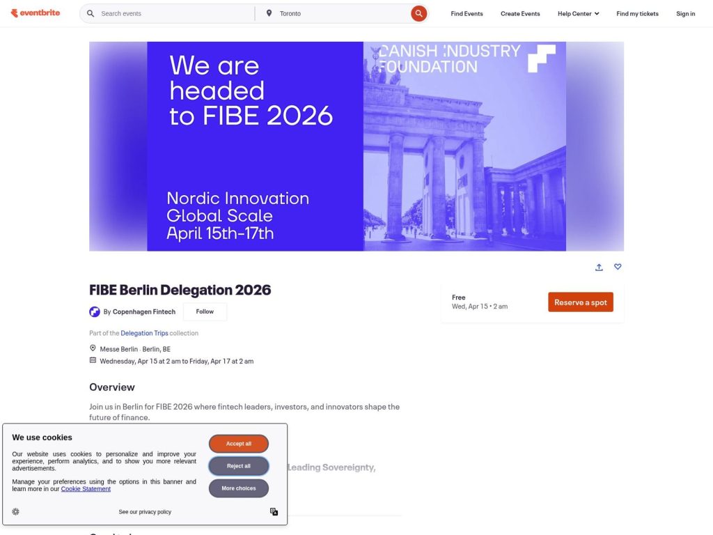 FIBE Berlin Delegation 2026 website