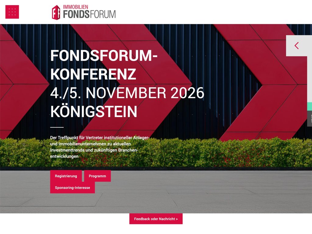 FondsForum-Konferenz 2026 website