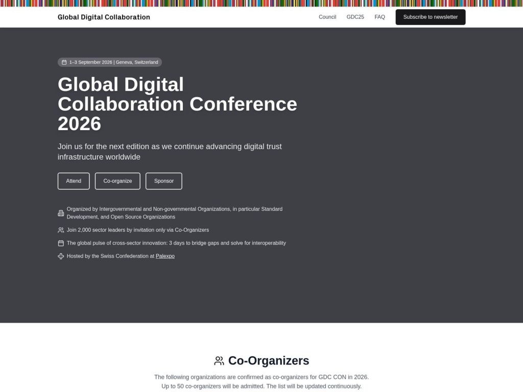 Global Digital Collaboration Conference 2026 website
