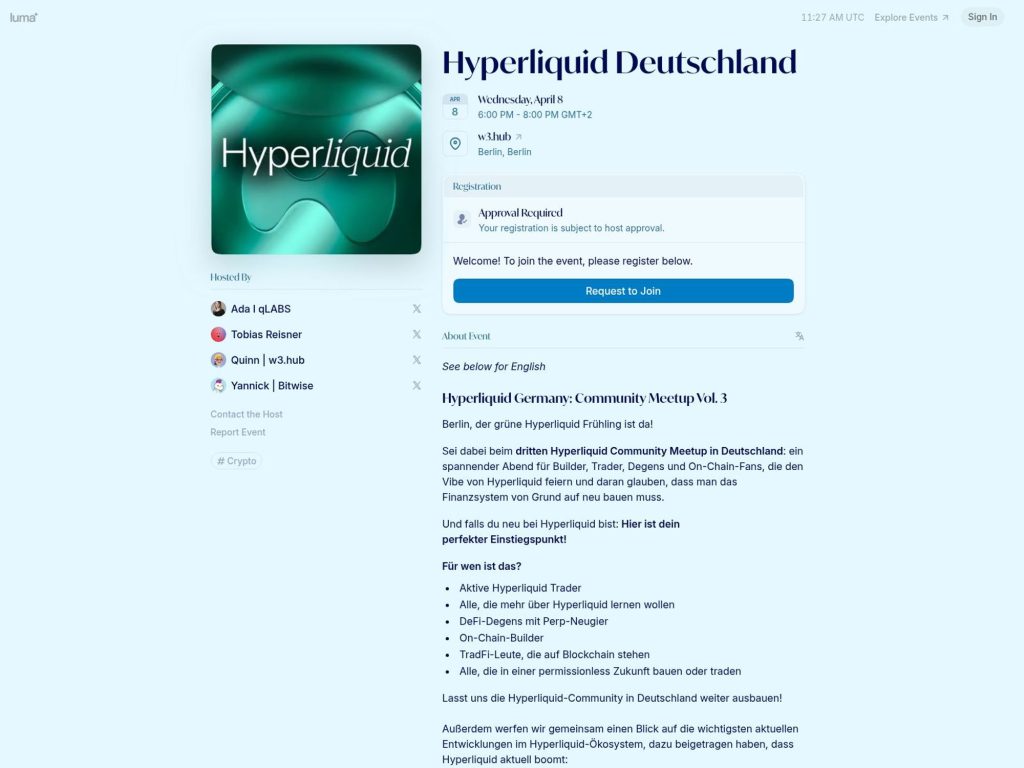 Hyperliquid Deutschland website