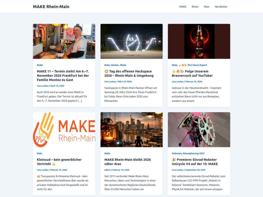 Make Rhein-Main 2026 website