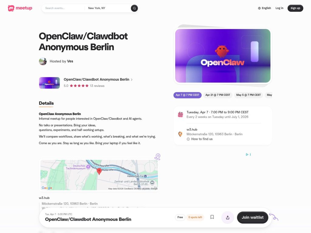 OpenClaw/Clawdbot Anonymous Berlin website