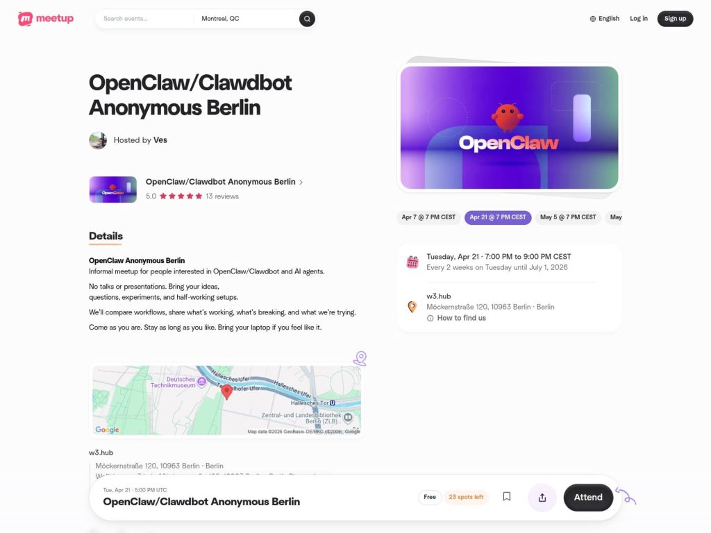 OpenClaw/Clawdbot Anonymous Berlin website