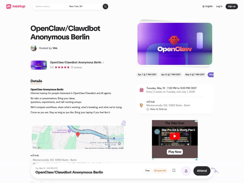 OpenClaw/Clawdbot Anonymous Berlin website