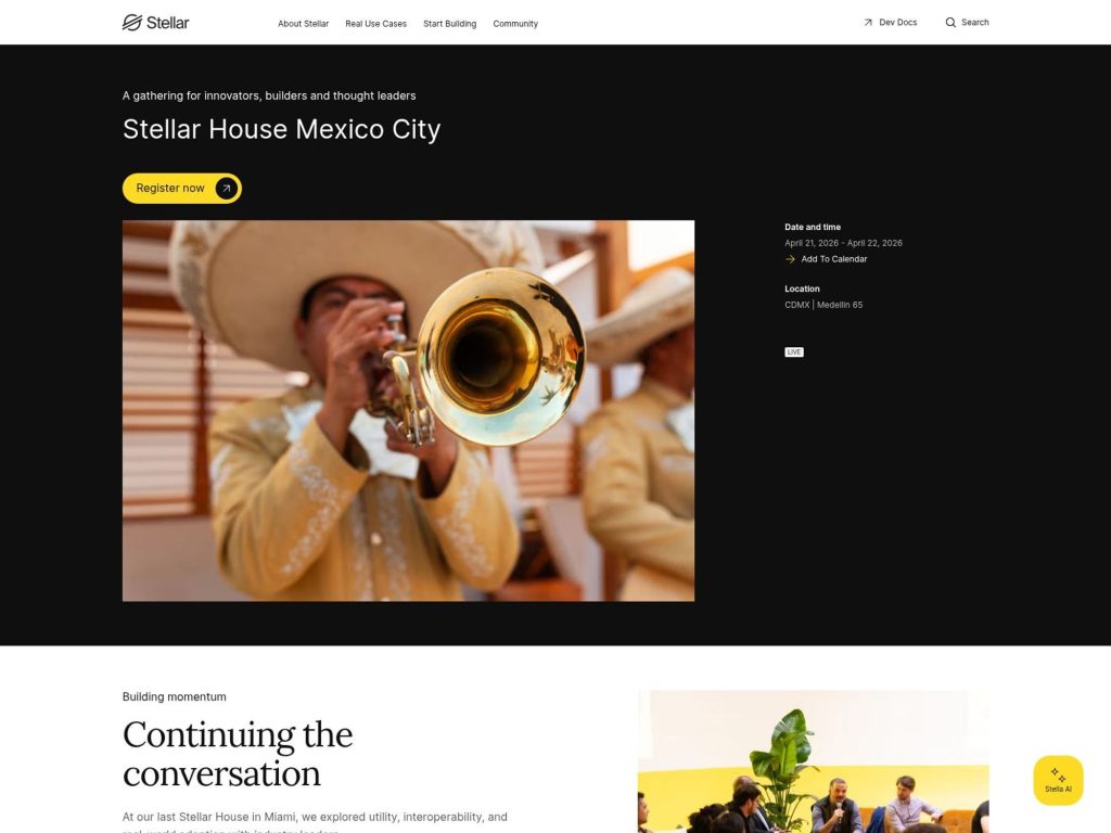 Stellar House Mexico City website