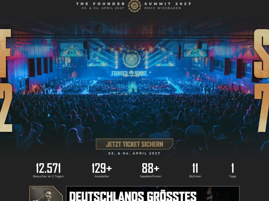 The Founder Summit 2027 website
