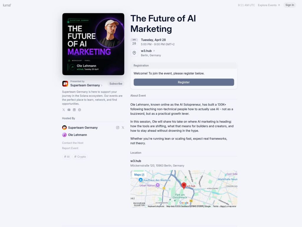 The Future of AI Marketing website