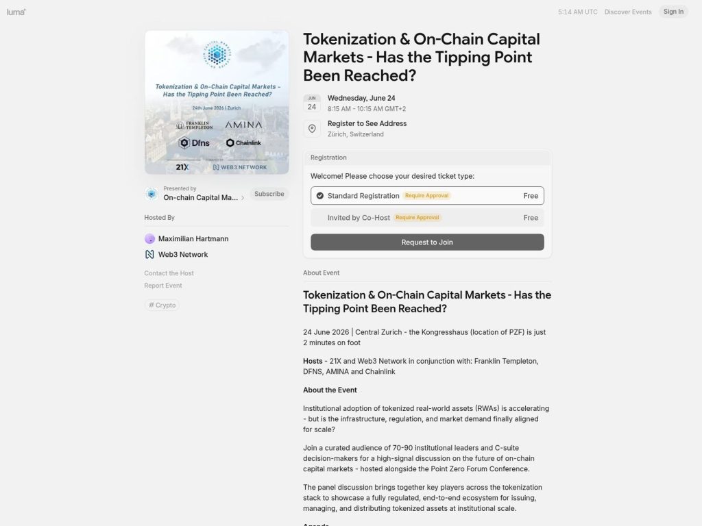 Tokenization & On-Chain Capital Markets - Has the Tipping Point Been Reached? website