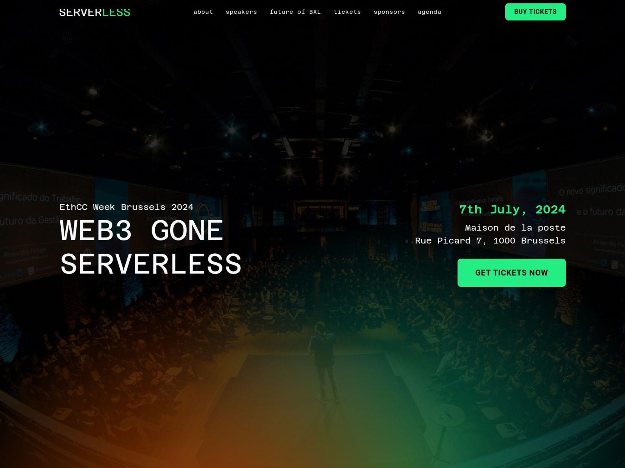 Serverless BXL @ EthCC 7 Brussels screenshot