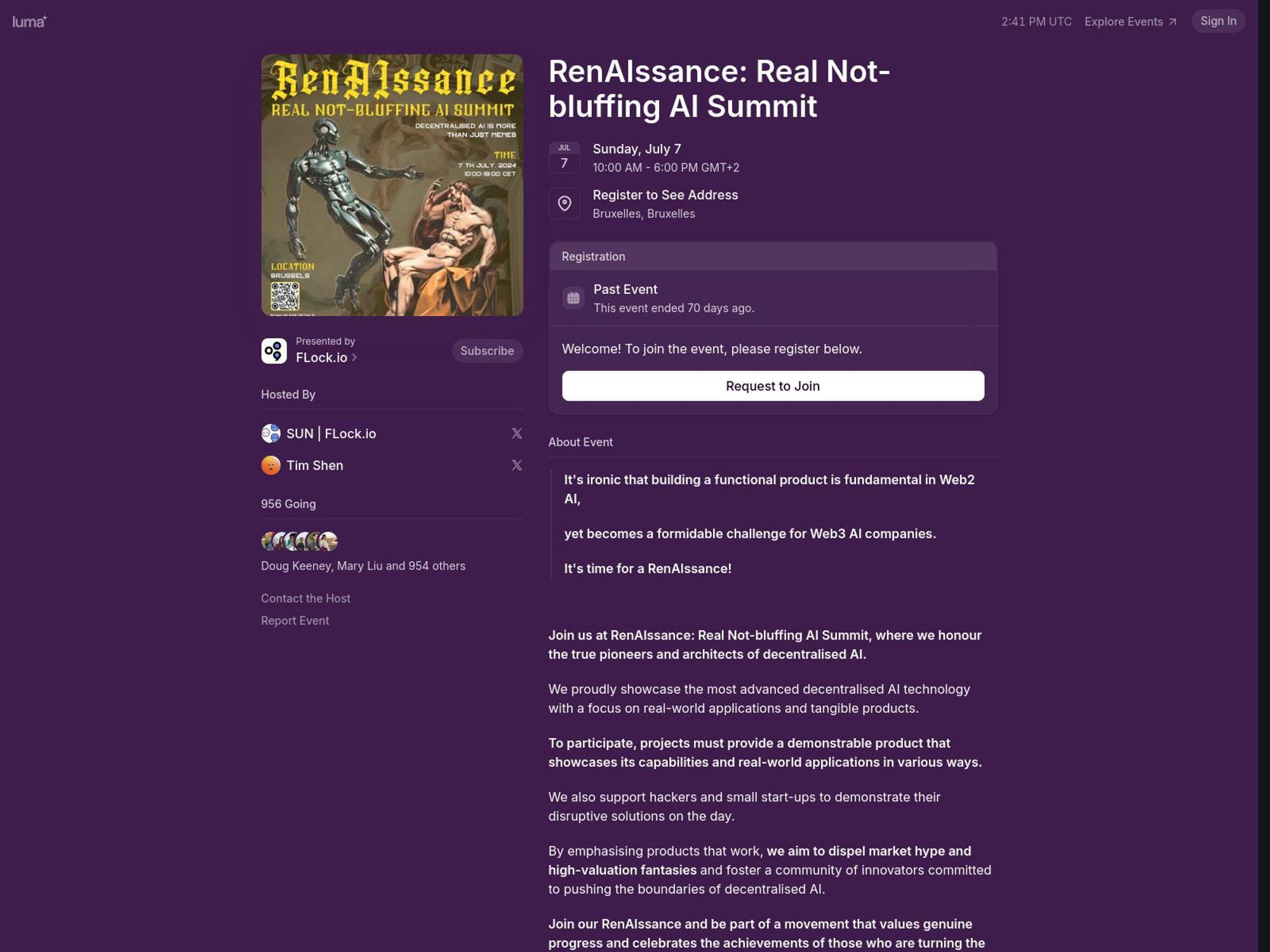 RenAIssance: Real Not-Bluffing AI Summit screenshot