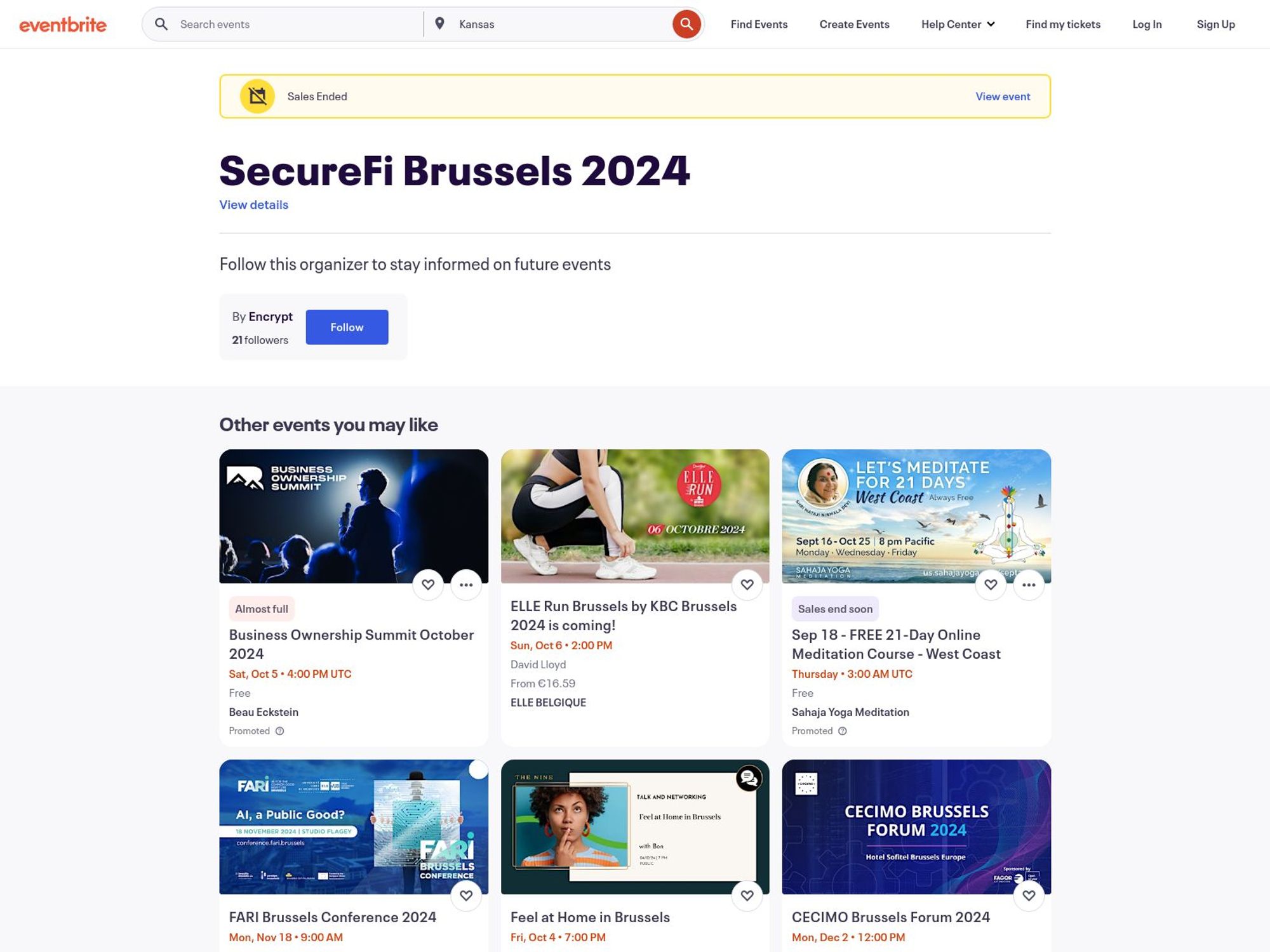 SecureFi Brussels 2024 screenshot