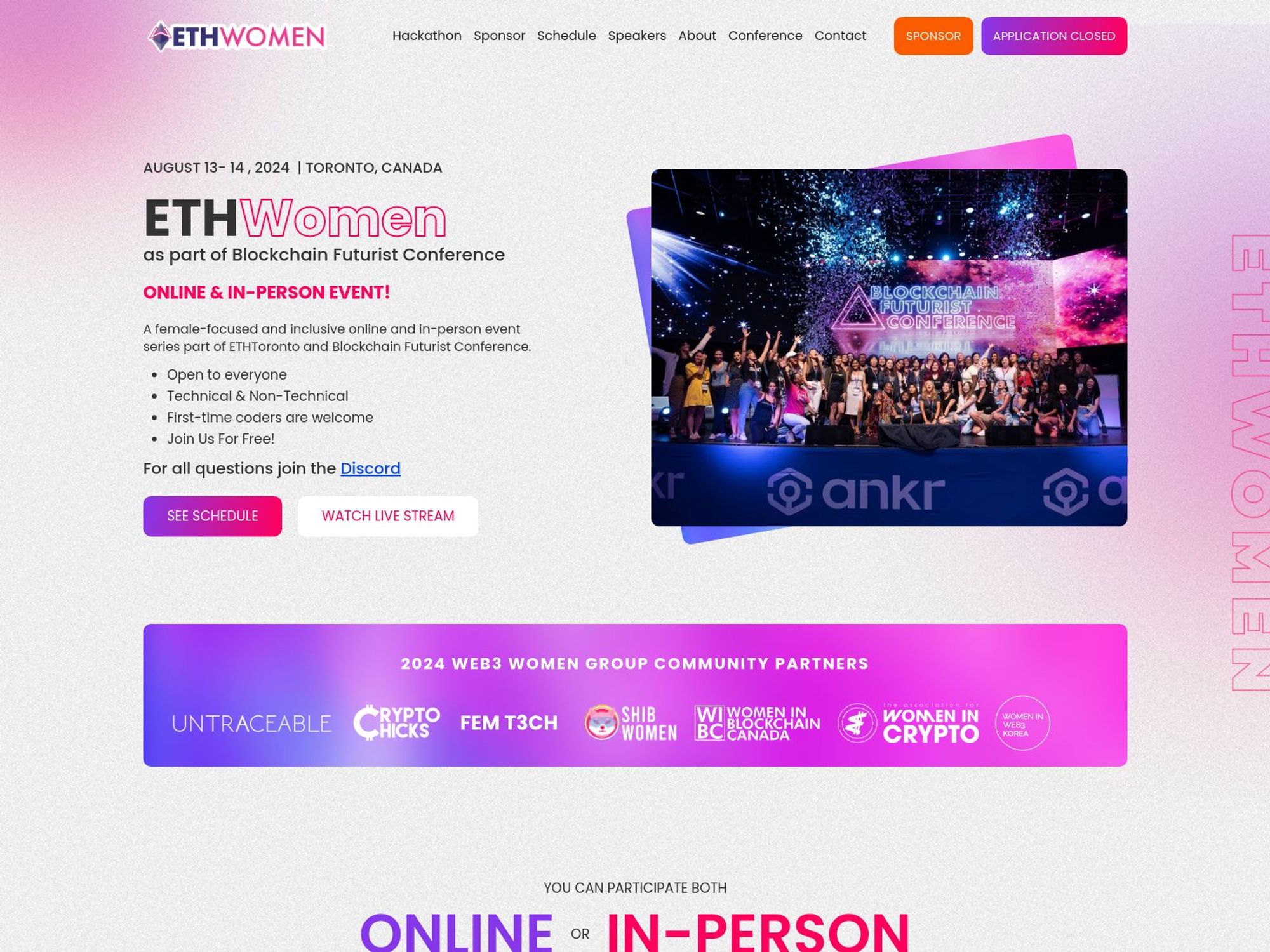 ETHWomen 2024 screenshot