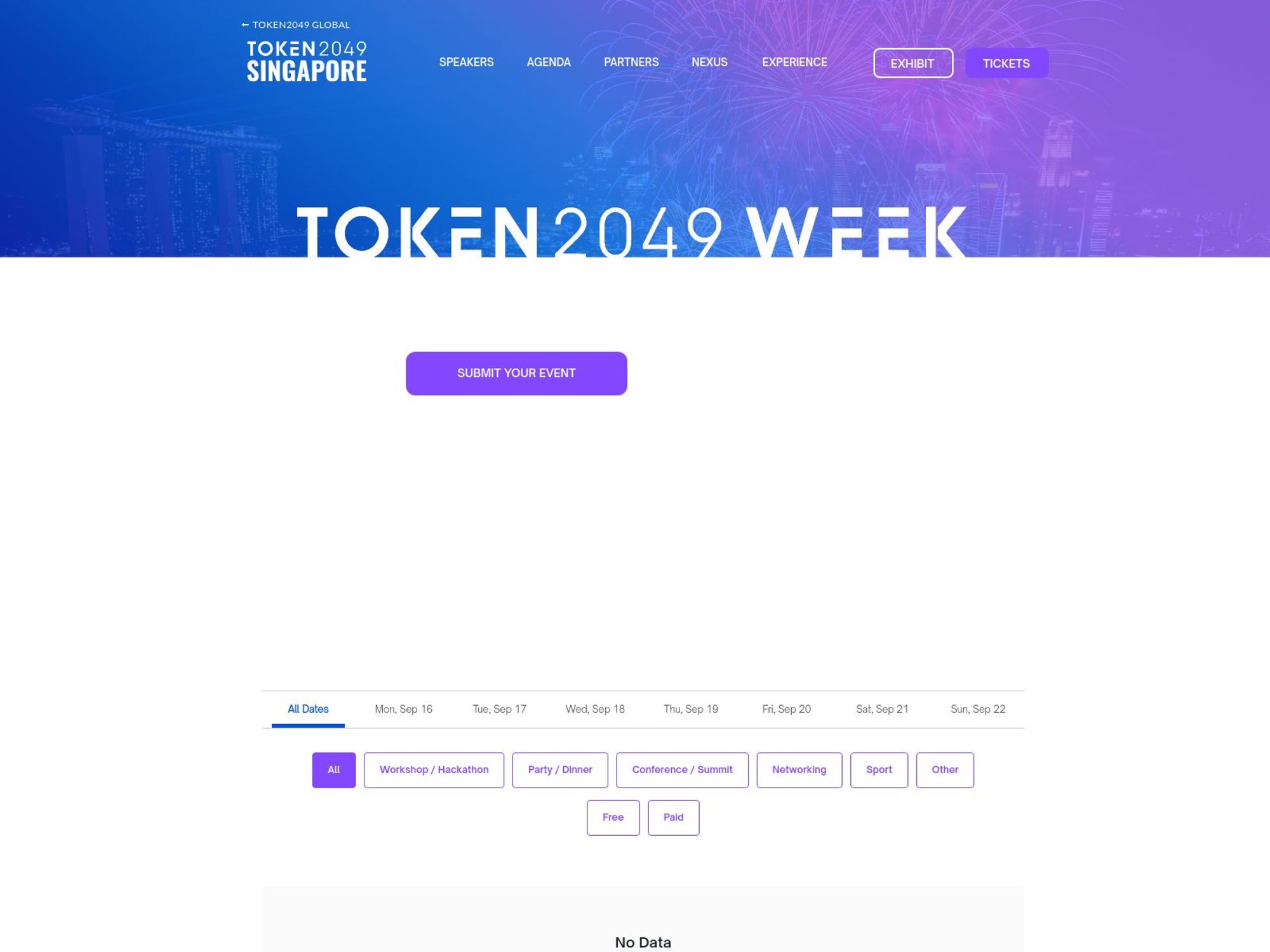 TOKEN2049 Week 2024 Singapore screenshot