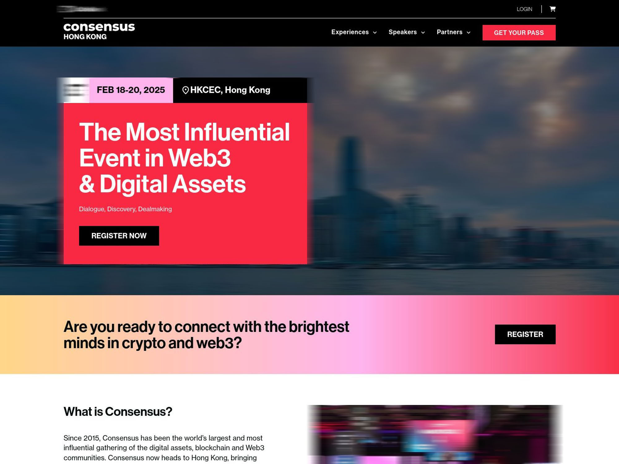 Consensus Hong Kong 2025 - Consensus Asia by Coindesk screenshot