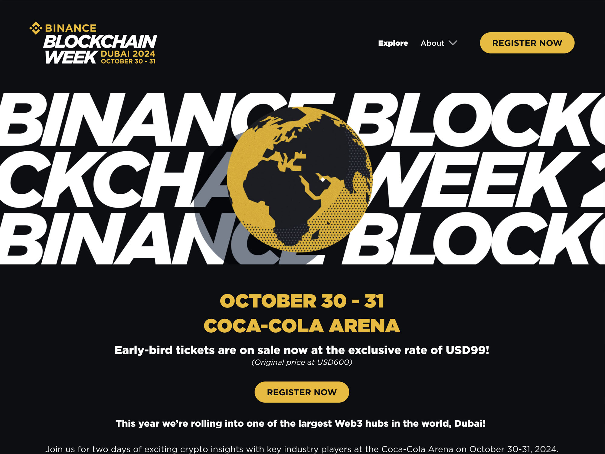 Binance Blockchain Week 2024 screenshot