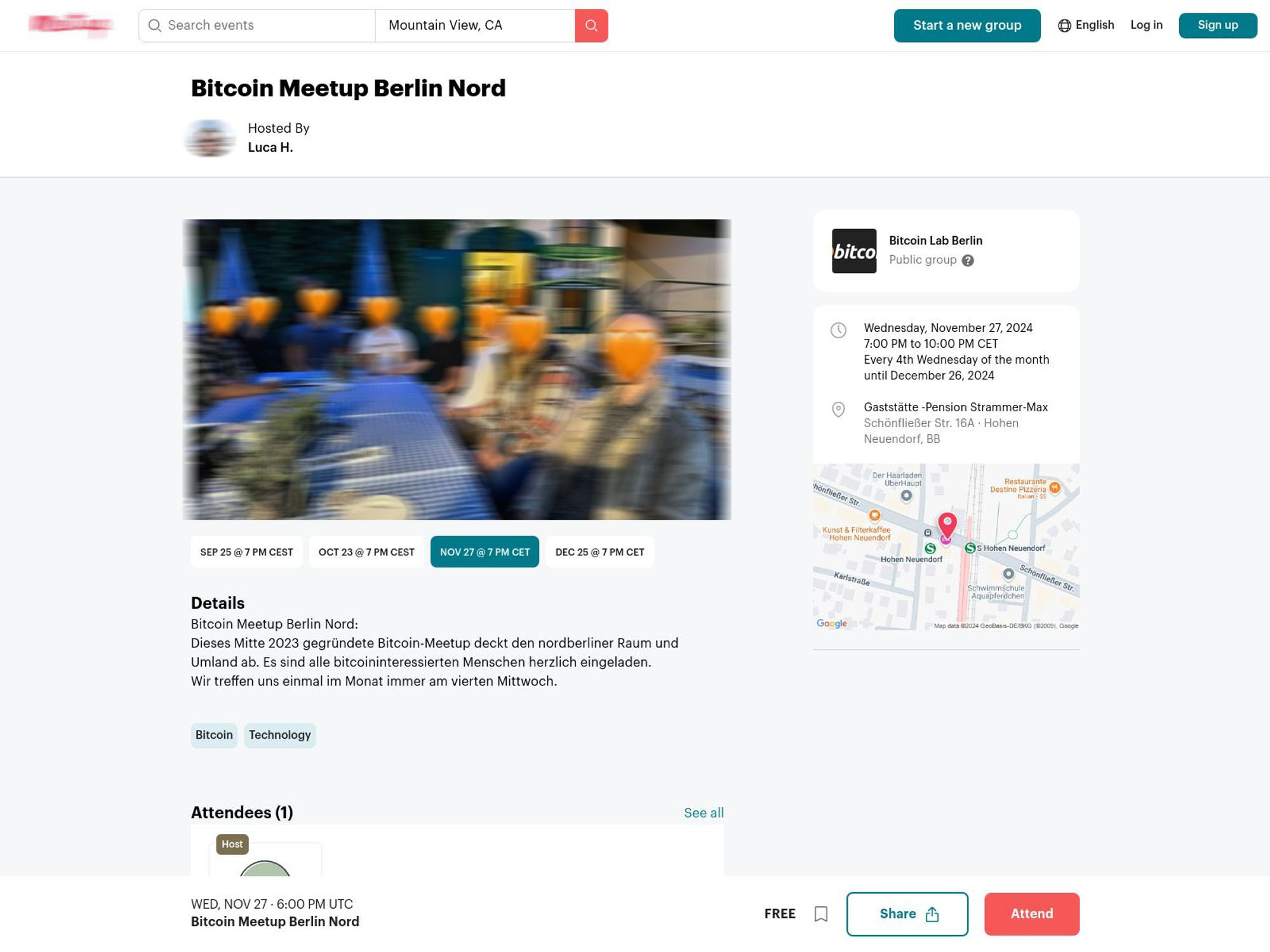 Bitcoin Meetup Berlin Nord - November 2024 screenshot