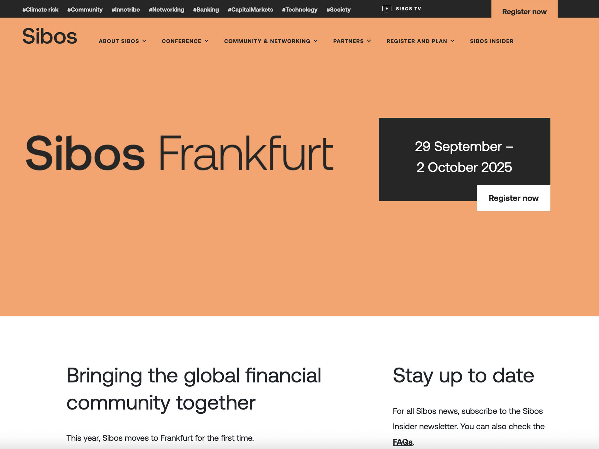 Sibos 2025 screenshot