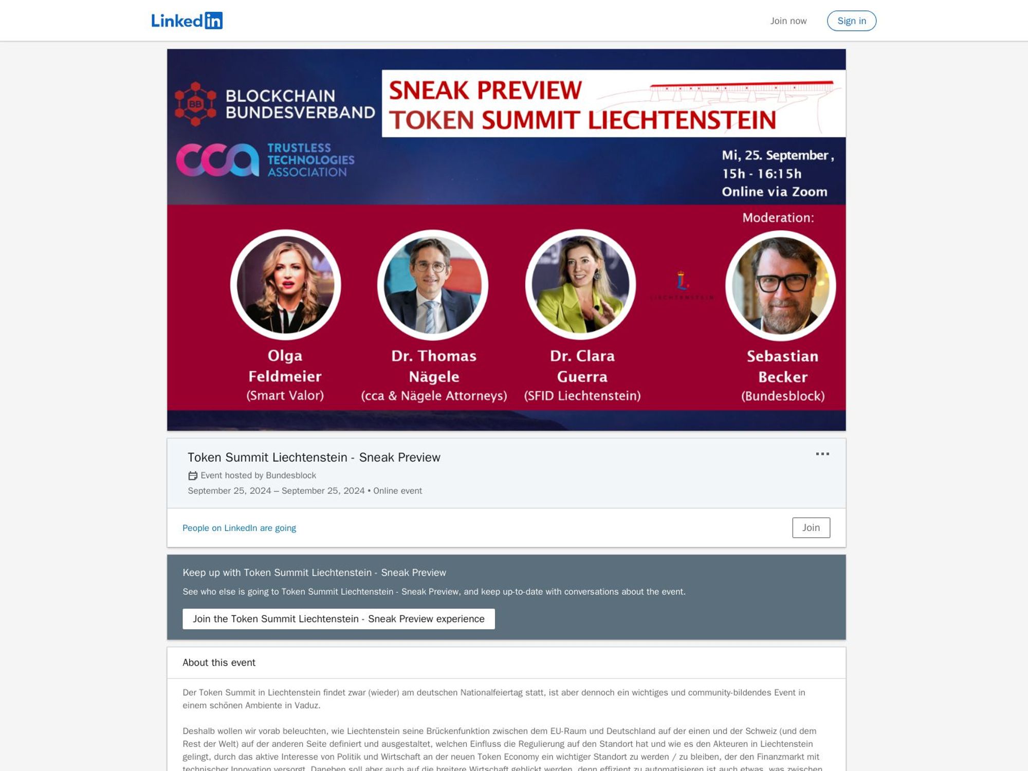 Token Summit Liechtenstein - Sneak Preview screenshot